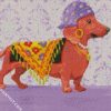 Gypsy Dachshund Dog diamond painting