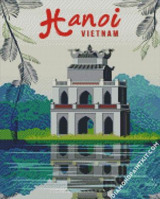 Hanoi Vietnam Poster diamond painting