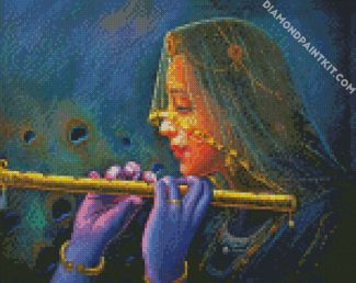 Indian Flute Player diamond painting