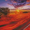 Kalahari Desert At Sunset diamond painting