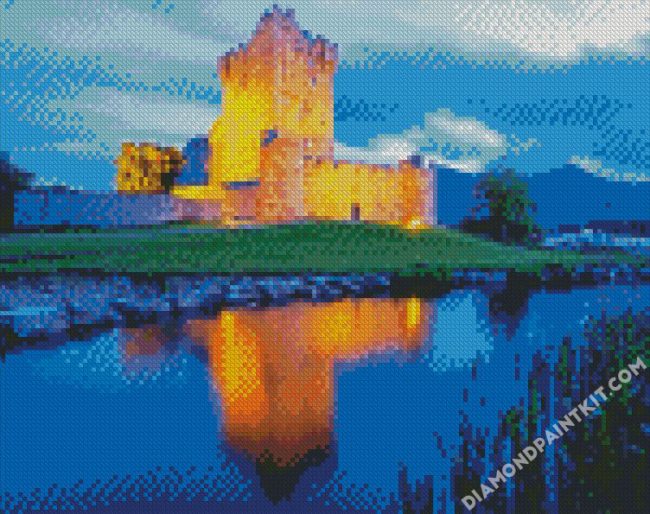 Killarney Ireland Ross Castle diamond painting
