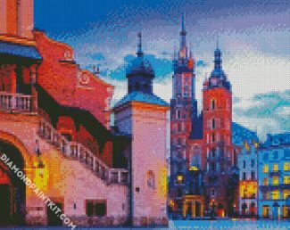 Krakow City diamond painting