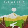 Montana Glacier National Park Poster diamond painting