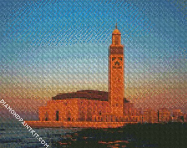 Morocco Hasan II Mosque diamond painting
