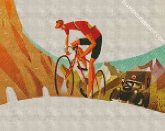 Mountain Biker diamond painting