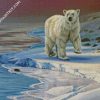 Polar Bear In Snow diamond painting