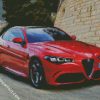 Red Alfa Romeo diamond painting