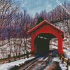 Red Bridge Vermont diamond painting