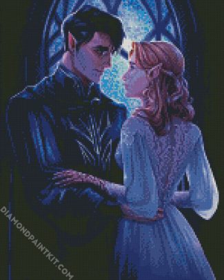 Romantic Rhysand And Feyre diamond painting
