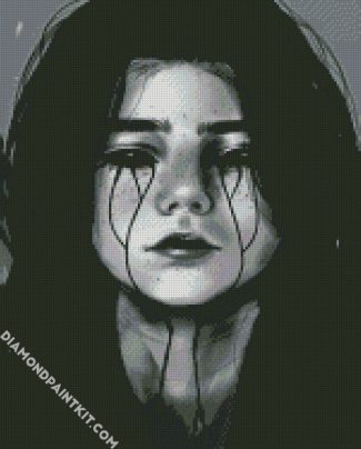 Sad Depressed Girl diamond painting