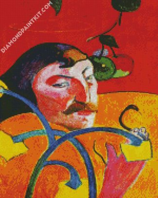 Self Portrait With Halo Gauguin Art diamond painting