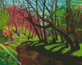 Spring Forest Creek diamond painting