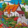 Summer Garden Cottage diamond painting