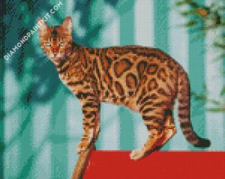 The Bengal Cat diamond painting