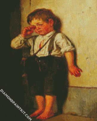 The Crying Boy diamond painting