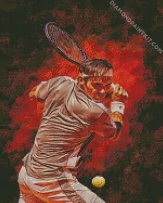 The Tennis Players Roger Federer diamond painting