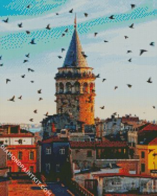 Turkey Galata Tower diamond painting