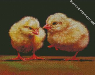 Two Chicks diamond painting