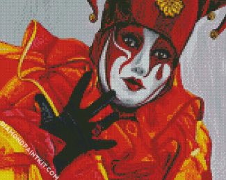 Venice Carnival Jester diamond painting