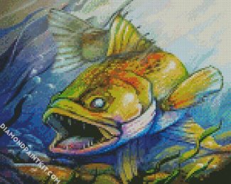 Waylleye Fish Art diamond painting