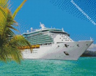 White Cruise Ship diamond painting