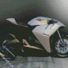 White Ducati Motor diamond painting