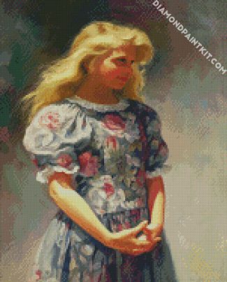 Young Blond Girl diamond painting