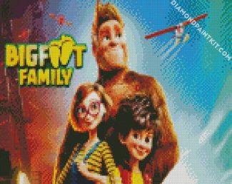 Bigfoot Family Movie diamond painting