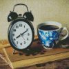 Clock And Coffee Cup diamond painting