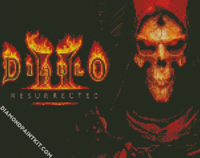 Diablo Video Game diamond painting