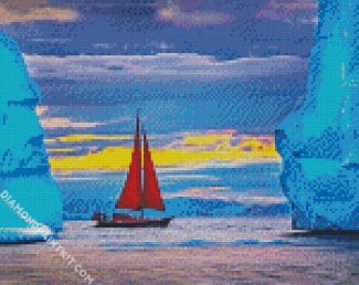 Greenland Sailboat diamond painting