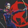 Katniss Everdeen Pop Art diamond painting