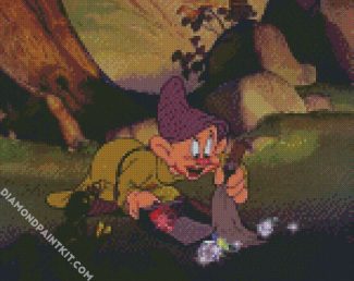 Snow White And The Seven Dwarfs Dopey diamond painting