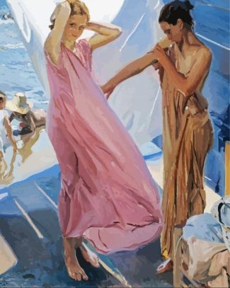 After Bathing Valencia By Sorolla diamond painting