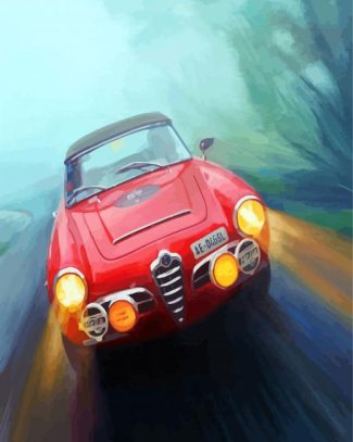 Alfa Romeo Car Art diamond painting
