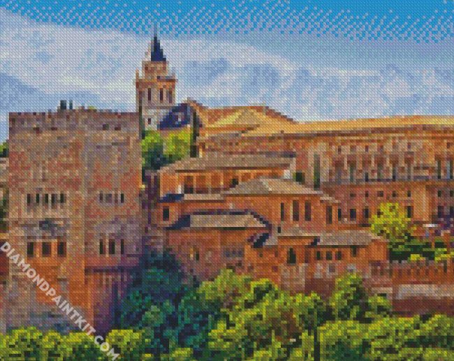 Alhambra Granada Andalusia diamond painting