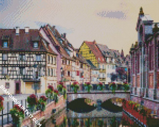 Alsace France Buildings diamond painting