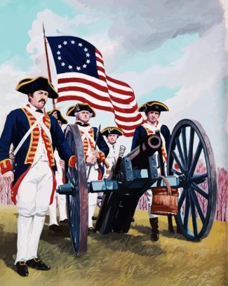 American Revolution War diamond painting