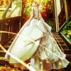Anime Girl Wearing Ball gown diamond painting