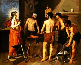 Apollo In The Forge Of Vulcan diamond painting