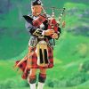 Bagpiper Playein Bagpipes In The Highlands diamond painting