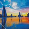 Bahrain Skyline Reflection diamond painting