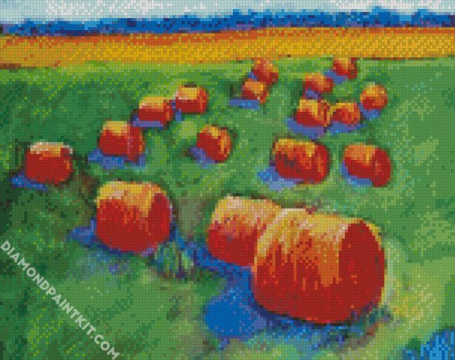 Bales In The Fields diamond painting