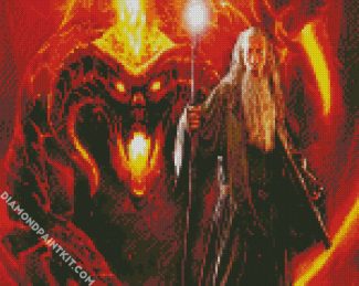 Balrog And Gandalf Lord Of The Rings diamond painting