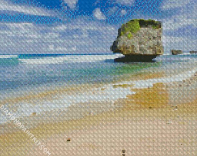 Barbados Beach Rock diamond painting