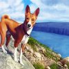Basenji Dog Art diamond painting