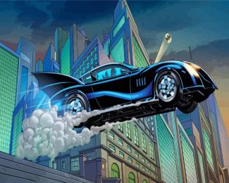 Batmobile Car diamond painting