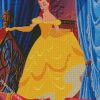 Beauty Wearing A Yellow Ball Gown diamond painting