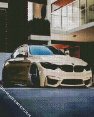 Beige BMW Cars diamond painting