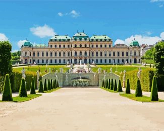 Belvedere Palace Wien diamond painting
